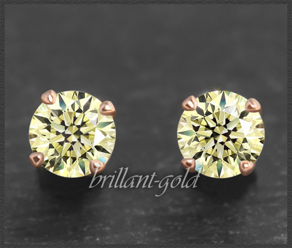 Preview: Diamant Ohrstecker 585 Gold; 1,60ct, VS
